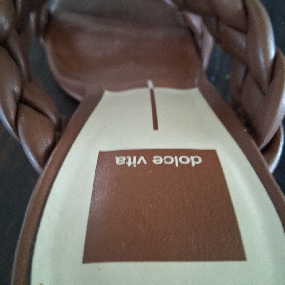 Dolce Vita Chocolate Braided Heels - Picture 5 of 7